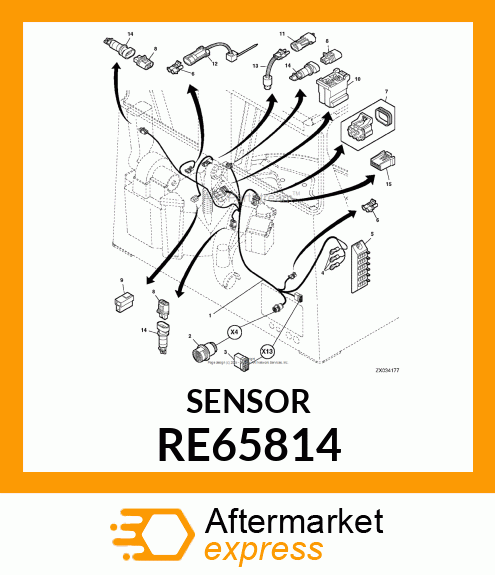 SENSOR, EVAPORATOR RE65814