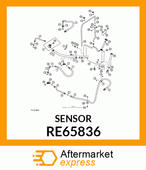 SENSOR, WATER TEMPERATURE RE65836