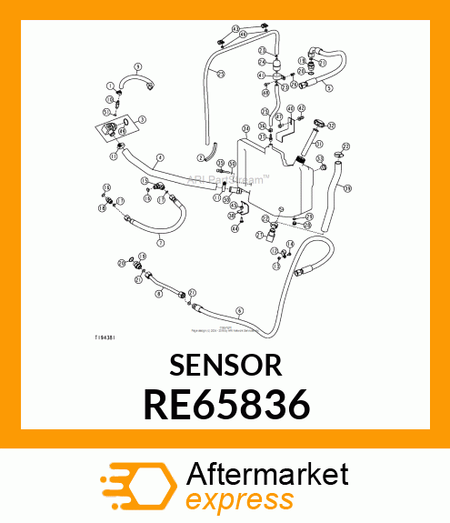 SENSOR, WATER TEMPERATURE RE65836