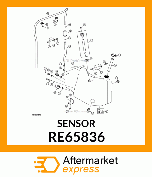 SENSOR, WATER TEMPERATURE RE65836