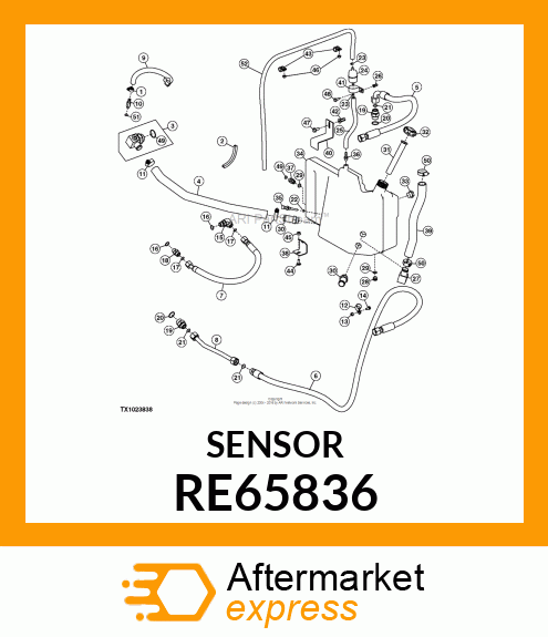 SENSOR, WATER TEMPERATURE RE65836