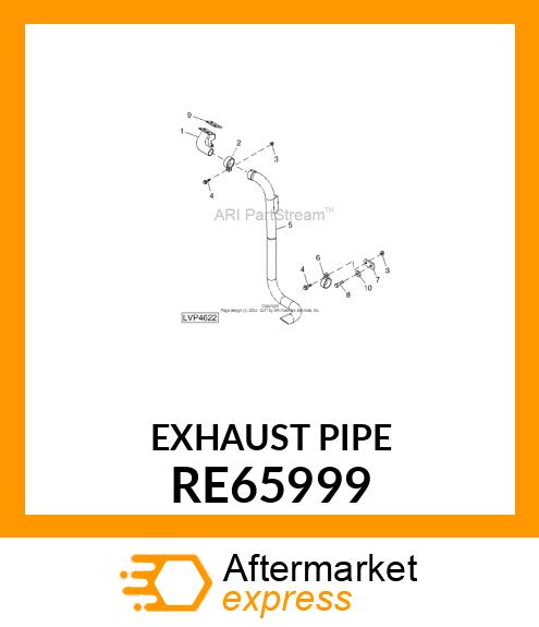 EXHAUST PIPE, EXHAUST PIPE, EXHAUST RE65999