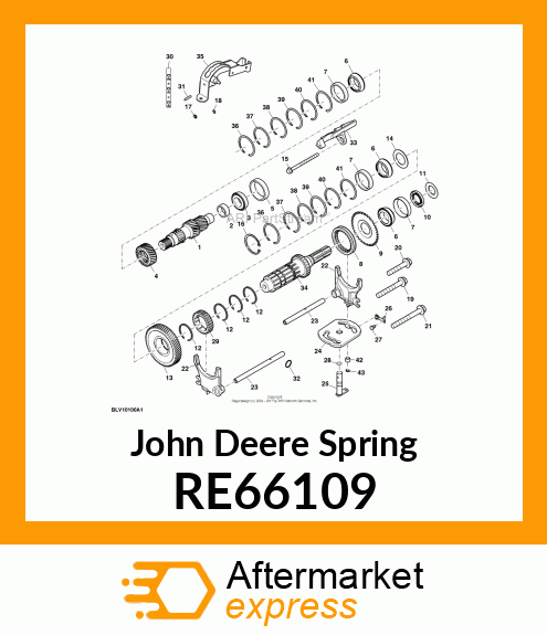 SPRING, DETENT WITH ROLLER (SPEED) RE66109