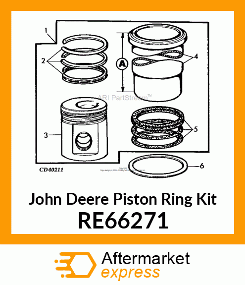 PISTON RING KIT RE66271