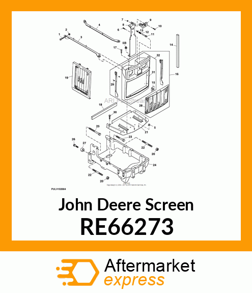 SCREEN, SIDE, RH ASSY RE66273