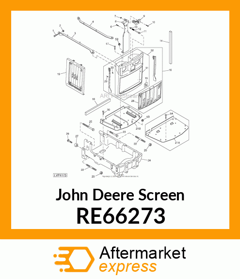 SCREEN, SIDE, RH ASSY RE66273