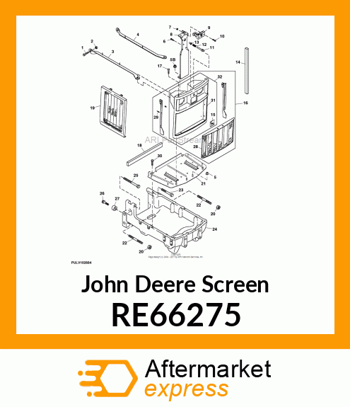 SCREEN, SIDE, LH ASSY RE66275