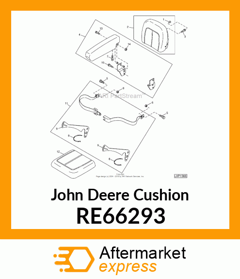 CUSHION ASSEMBLY, YELLOW SEAT RE66293