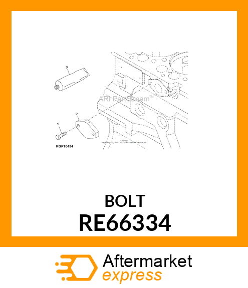 CAP SCREW,SPECIAL CAP, W/PREAPPLIED RE66334