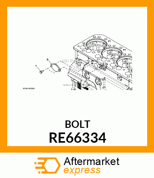 CAP SCREW,SPECIAL CAP, W/PREAPPLIED RE66334