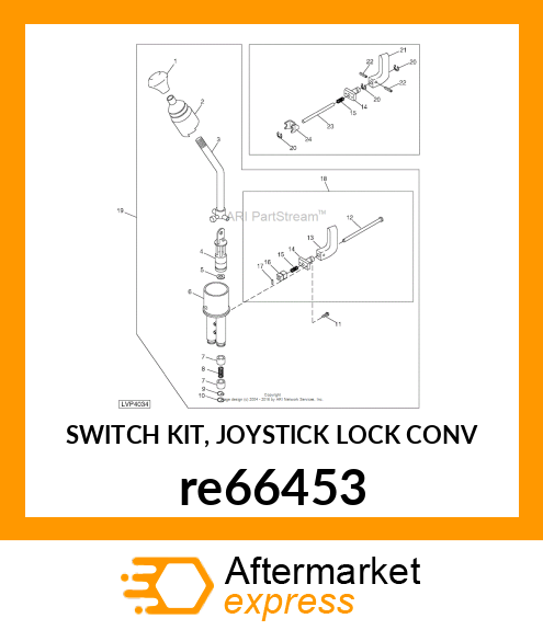 SWITCH KIT, JOYSTICK LOCK CONV re66453