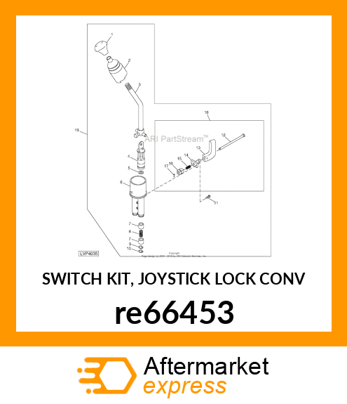 SWITCH KIT, JOYSTICK LOCK CONV re66453