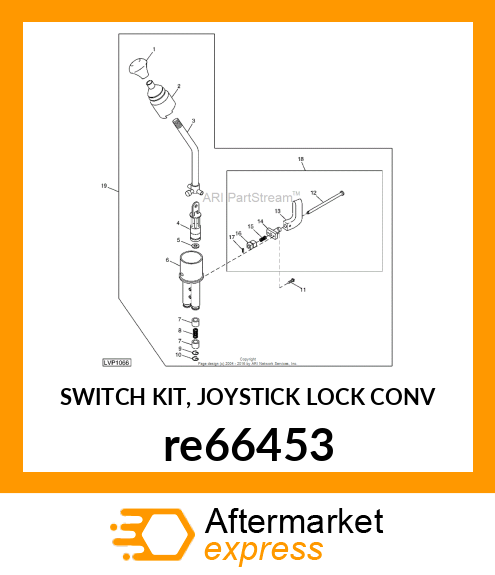 SWITCH KIT, JOYSTICK LOCK CONV re66453