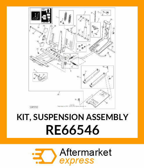 SEAT SUSPENSION, KIT, SUSPENSION AS RE66546