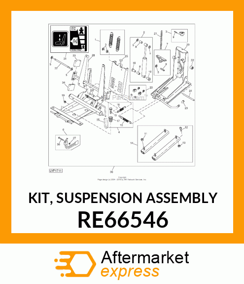 SEAT SUSPENSION, KIT, SUSPENSION AS RE66546