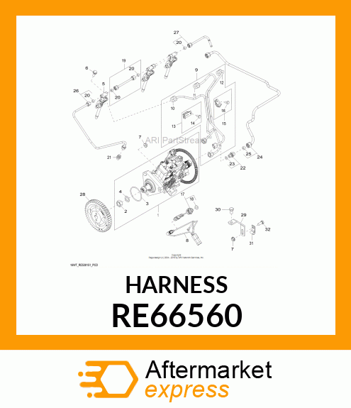 WIRING HARNESS RE66560