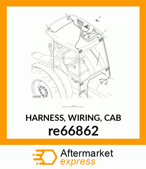 HARNESS, WIRING, CAB re66862