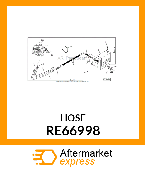 HYDRAULIC HOSE, HYDRAULIC HOSE, FLE RE66998