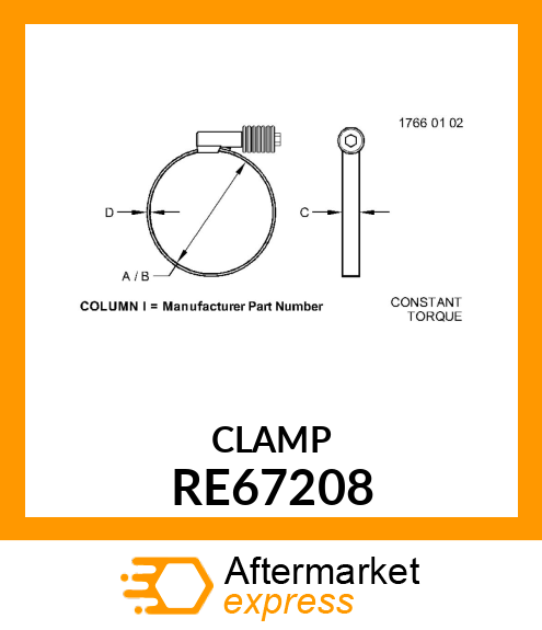 HOSE CLAMP, RE67208