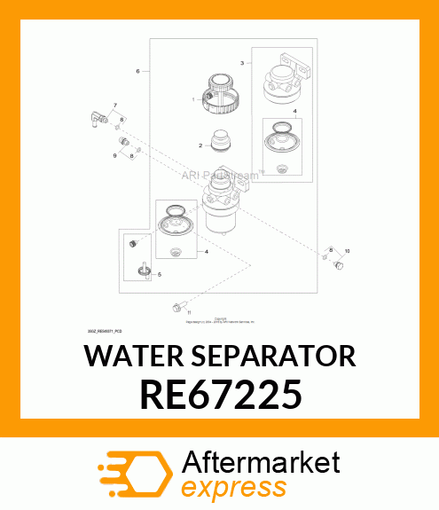 FUEL FILTER RE67225