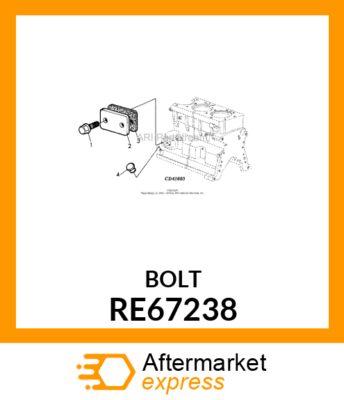 SCREW, SPECIAL CAP, W/PREAPPLIED RE67238