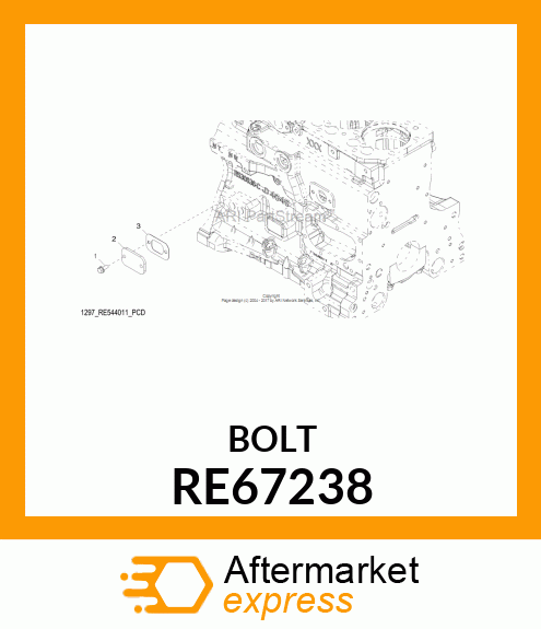 SCREW, SPECIAL CAP, W/PREAPPLIED RE67238