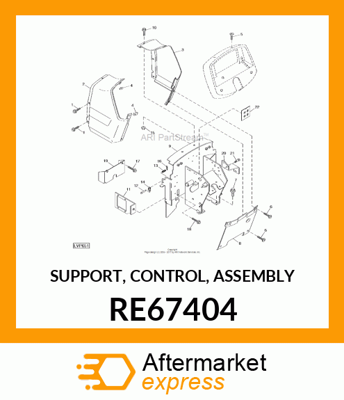 SUPPORT, CONTROL, ASSEMBLY RE67404