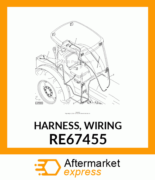 HARNESS, WIRING RE67455