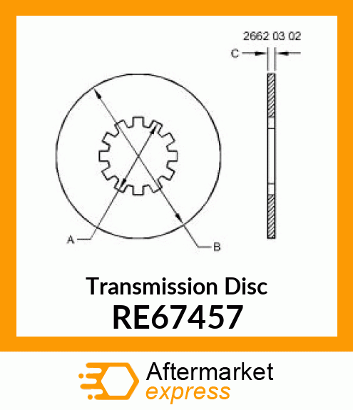 CLUTCH DISK RE67457