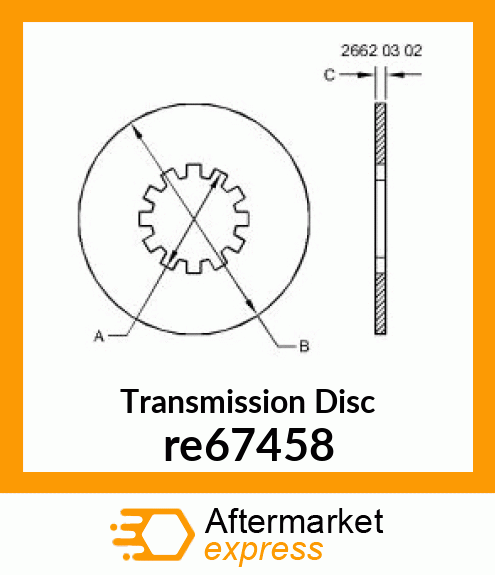 CLUTCH DISK re67458