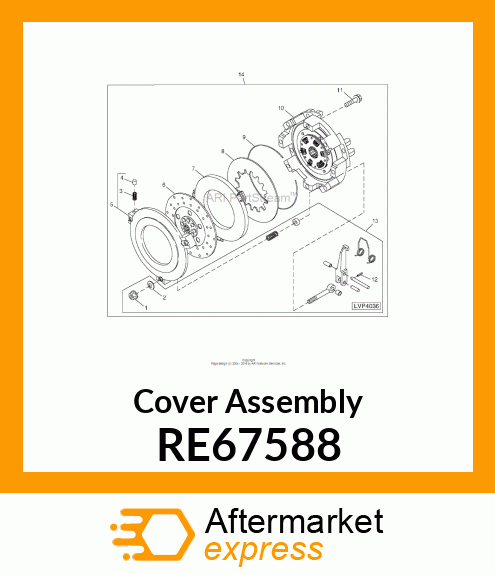 CLUTCH, ASSEMBLY RE67588