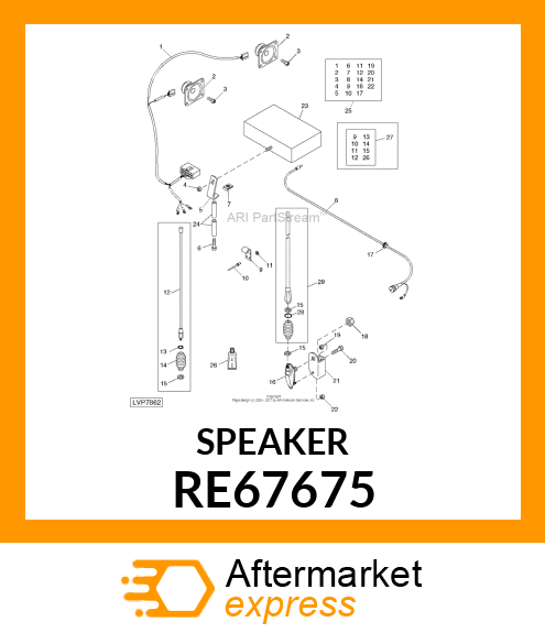 SPEAKER, RADIO RE67675