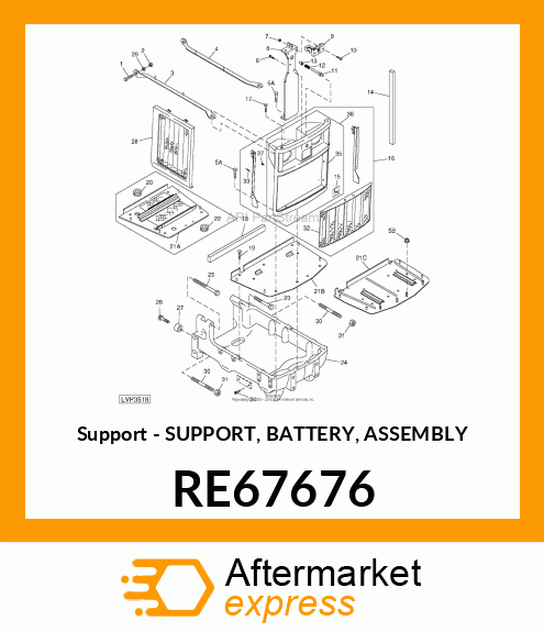 Support Battery Asm RE67676