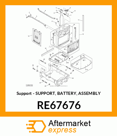 Support Battery Asm RE67676