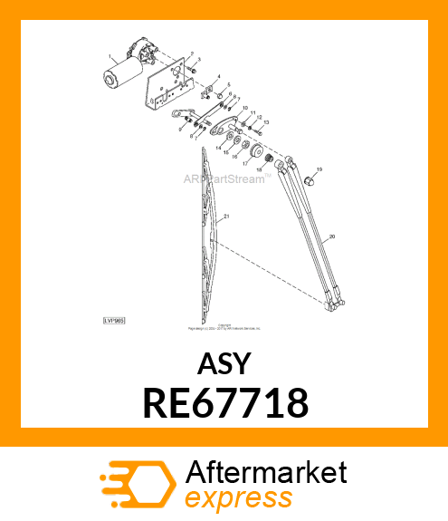 ARM, WIPER, ASSEMBLY RE67718