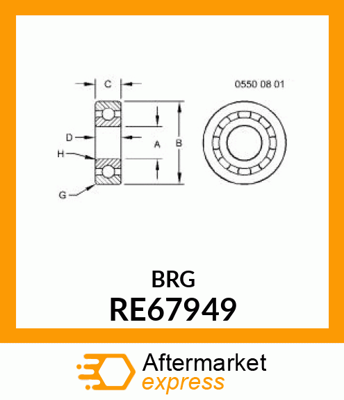 BEARING, BALL RE67949