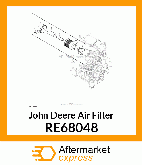 AIR FILTER, PRIMARY RE68048