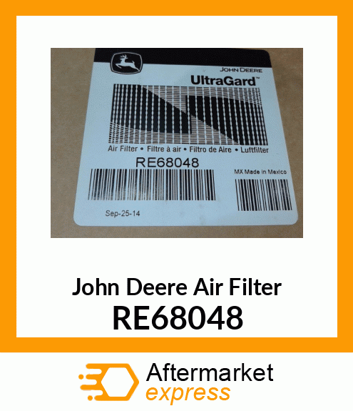 AIR FILTER, PRIMARY RE68048