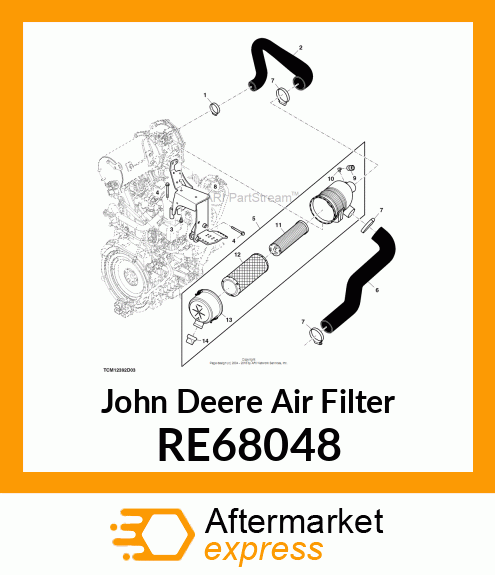 AIR FILTER, PRIMARY RE68048