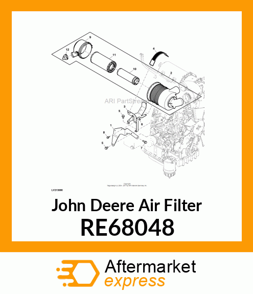 AIR FILTER, PRIMARY RE68048