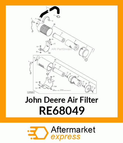 AIR FILTER, SAFETY RE68049