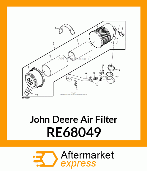 AIR FILTER, SAFETY RE68049