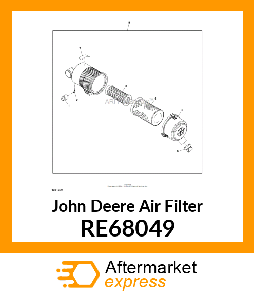 AIR FILTER, SAFETY RE68049