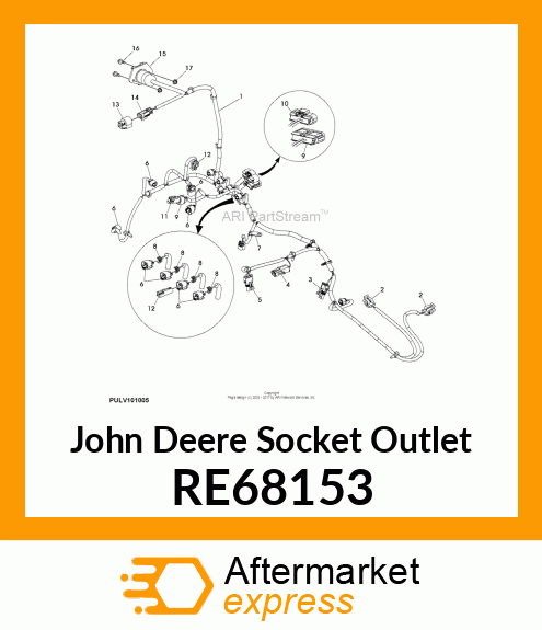 SOCKET OUTLET, SOCKET OUTLET, WITH RE68153