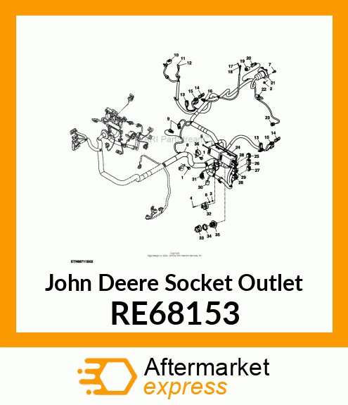 SOCKET OUTLET, SOCKET OUTLET, WITH RE68153