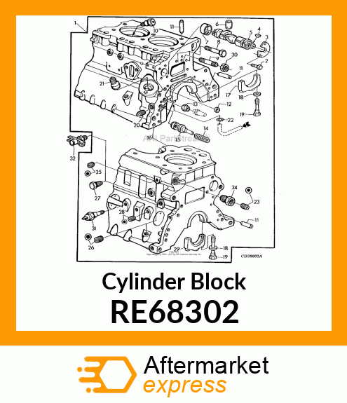 Cylinder Block RE68302