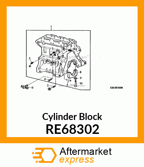 Cylinder Block RE68302