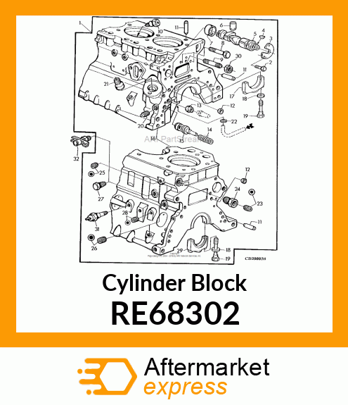 Cylinder Block RE68302