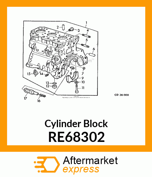 Cylinder Block RE68302