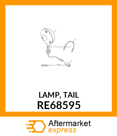 LAMP, TAIL RE68595